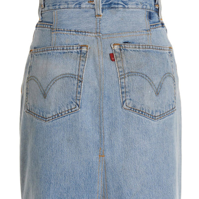 Re/Done Double Waisted Pencil Re Done X Levis Skirt