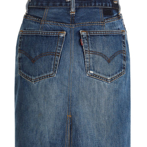 Re/Done Double Waisted Pencil Re Done X Levis Skirt