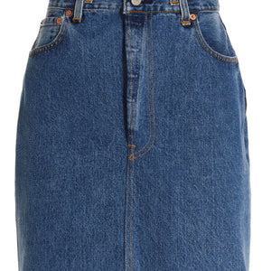 Re/Done Double Waisted Pencil Re Done X Levis Skirt