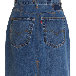 Re/Done Double Waisted Pencil Re Done X Levis Skirt