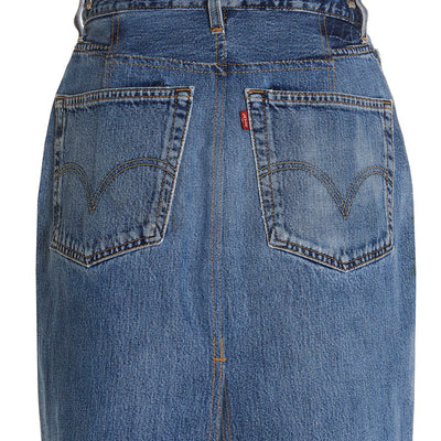 Re/Done Double Waisted Pencil Re Done X Levis Skirt