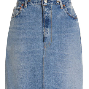 Re/Done Double Waisted Pencil Re Done X Levis Skirt