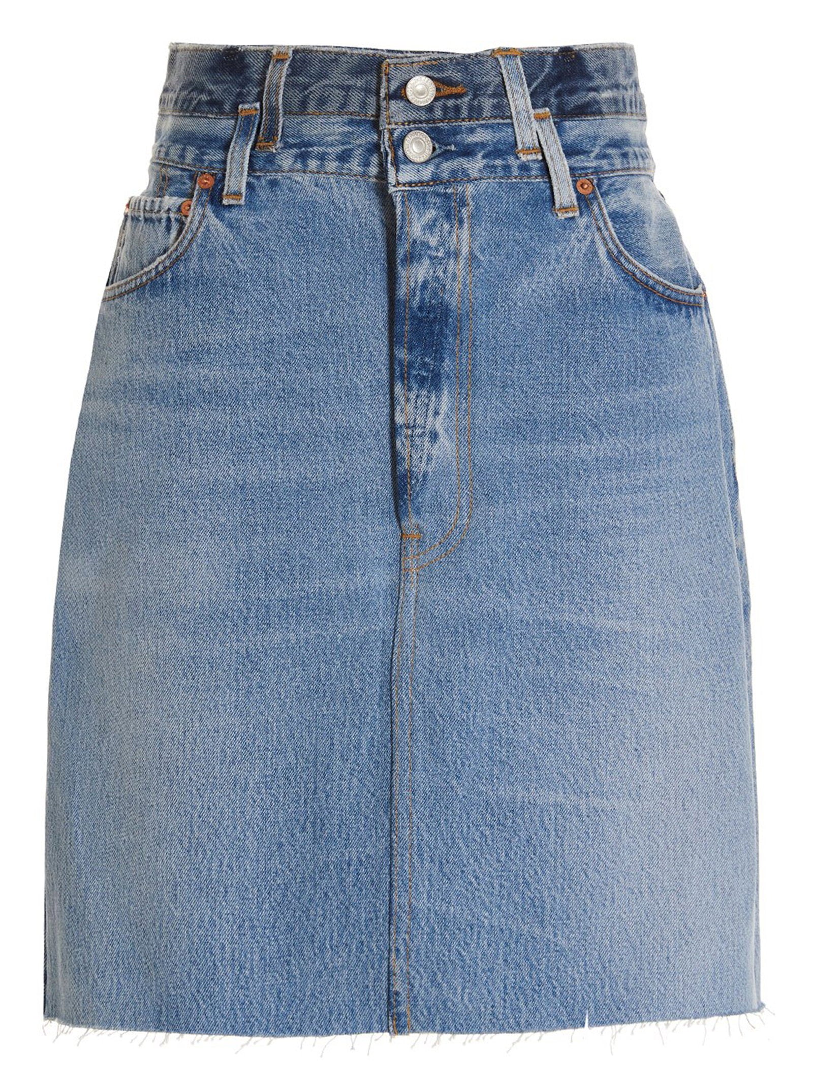 Re/Done Double Waisted Pencil Re Done X Levis Skirt