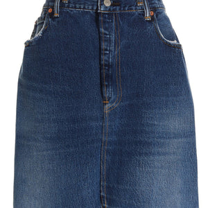 Re/Done Double Waisted Pencil Re Done X Levis Skirt
