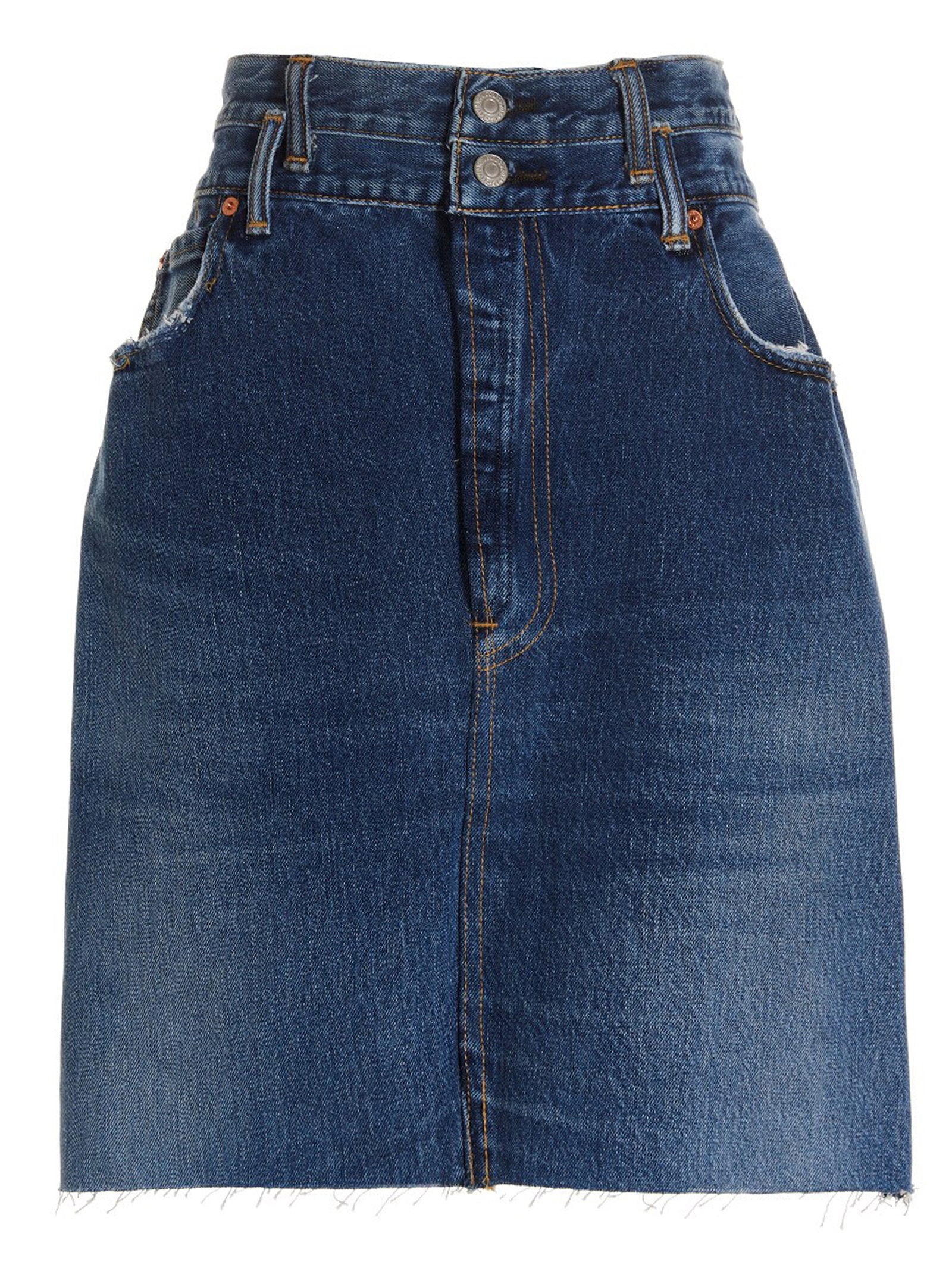 Re/Done Double Waisted Pencil Re Done X Levis Skirt