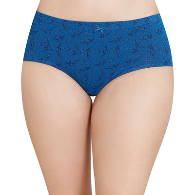 Inner Elastic Printed Mid Rise Hipster Panty (Pack of 3)