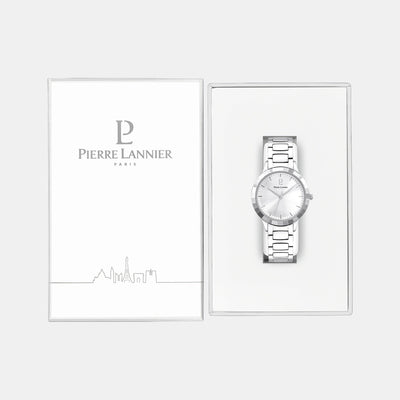 Galiera Women Quartz Silver Dial Analog Stainless Steel Watch 002H621