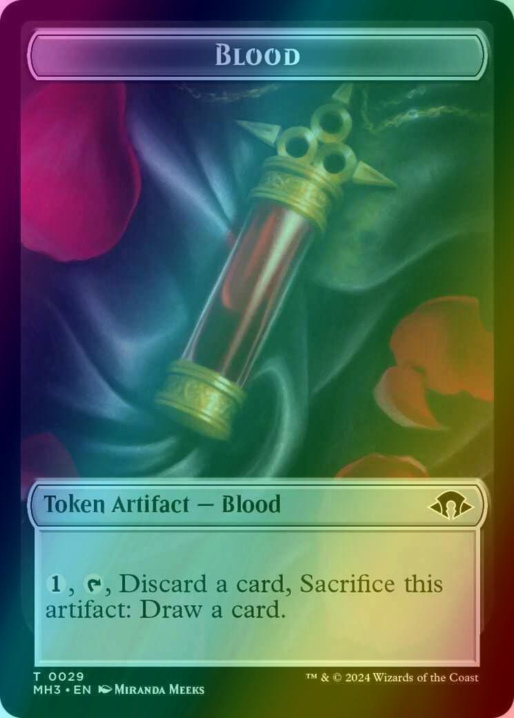 Blood Token (29) // Eldrazi Spawn Token (02) [Modern Horizons 3: Tokens] [Foil]
