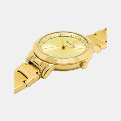 Galiera Women Quartz Gold Dial Analog Stainless Steel Watch 003L542