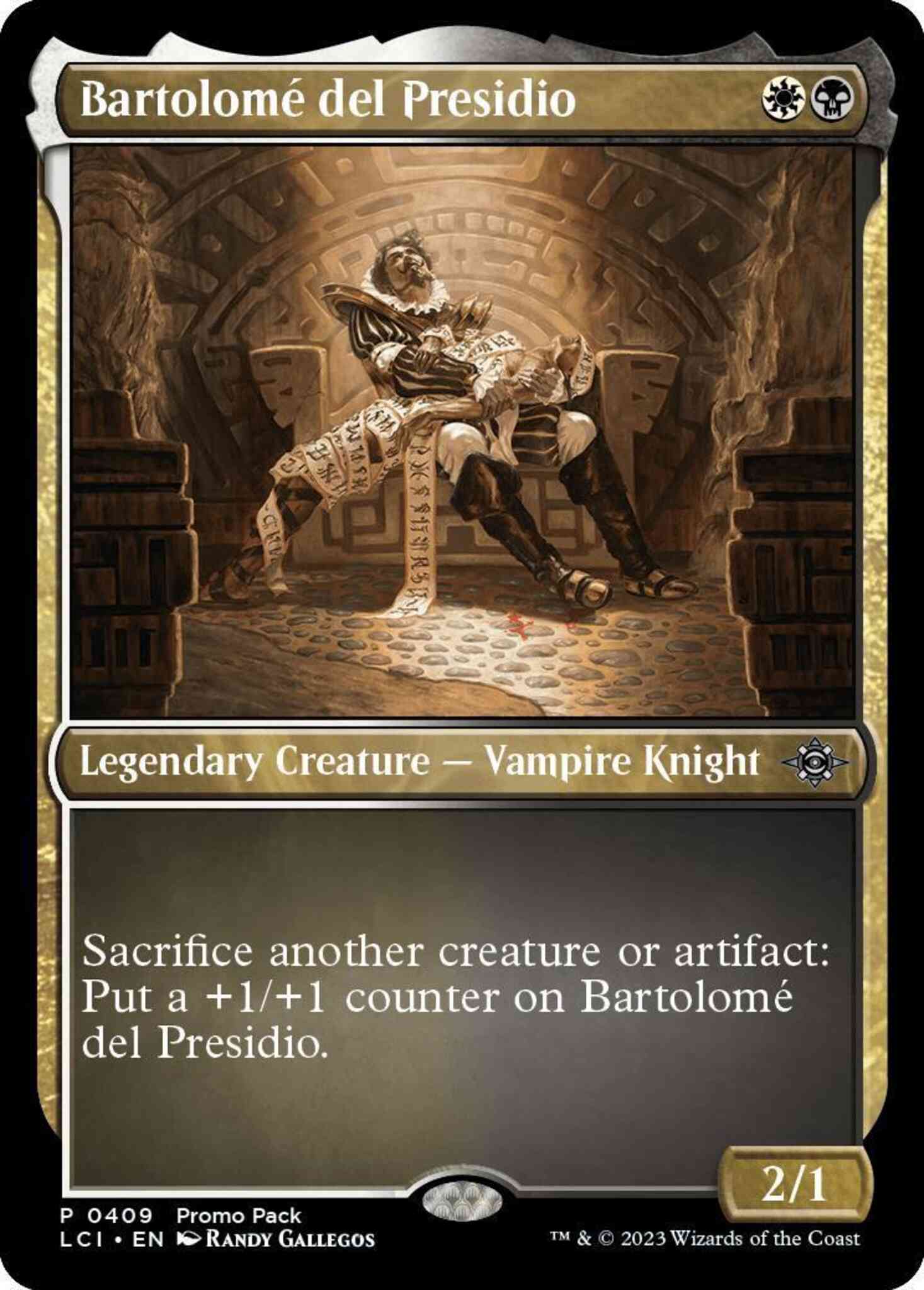 Bartolomé del Presidio [409] [Dark Frame Promo Pack] [The Lost Caverns of Ixalan] [Non-Foil]
