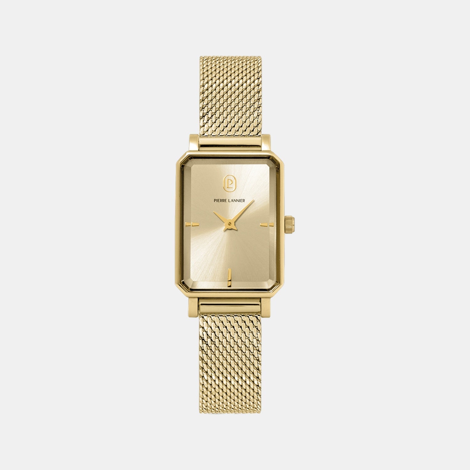 Ariane Women Quartz Gold Dial Analog Mesh Watch 006L542