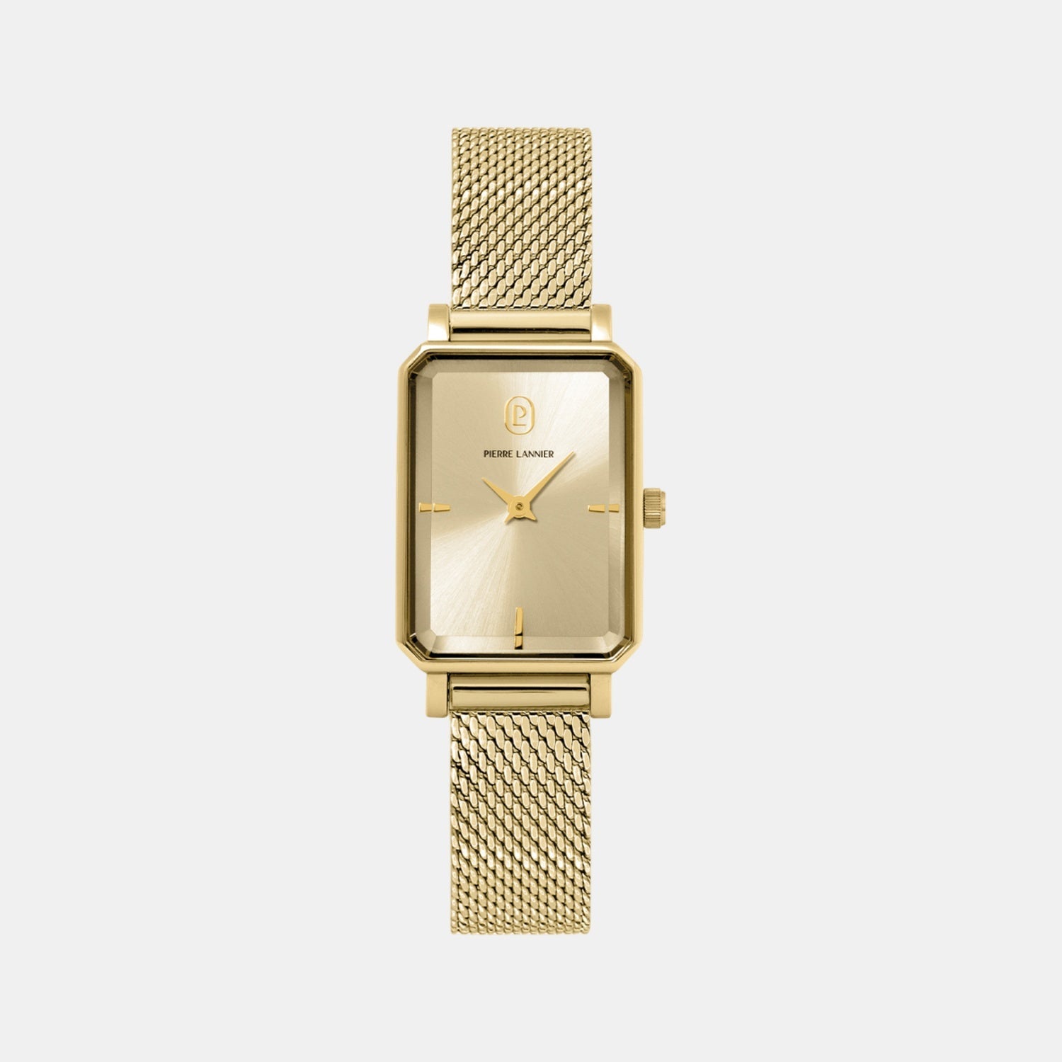 Ariane Women Quartz Gold Dial Analog Mesh Watch 006L542