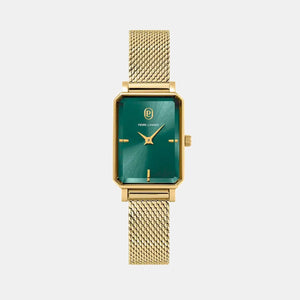 Ariane Women Quartz Green Dial Analog Mesh Watch 006L572