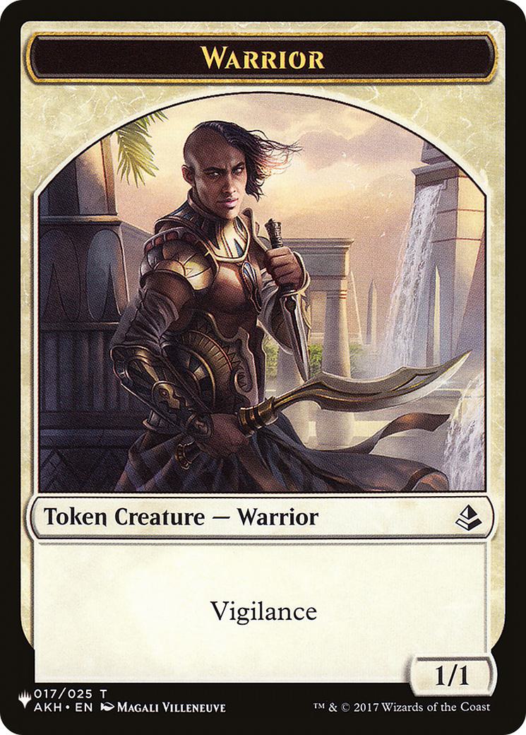 Angel Token (01) // Warrior Token (17) [TGRN-1] [GRN/AKH Set Symbol] [The List] [Non-Foil]