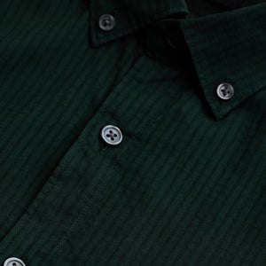 Dark Green Checks Slim Fit Shirt