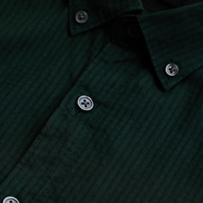 Dark Green Checks Slim Fit Shirt