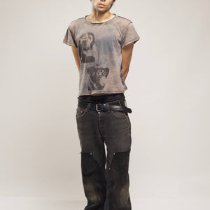 FERAL BRUTALITY T-SHIRT (FADED GREY)