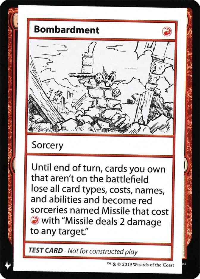 Bombardment - Symbol [53] [Mystery Booster Playtest Cards 2019] [Non-Foil]