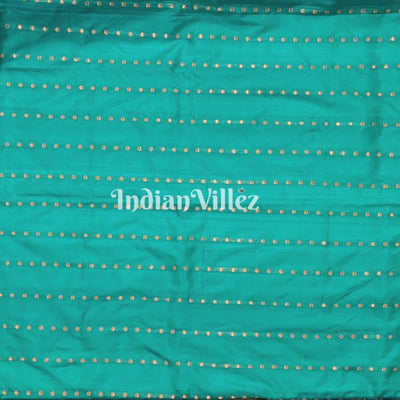 Sea Green Pure Banarasi Katan Silk Saree
