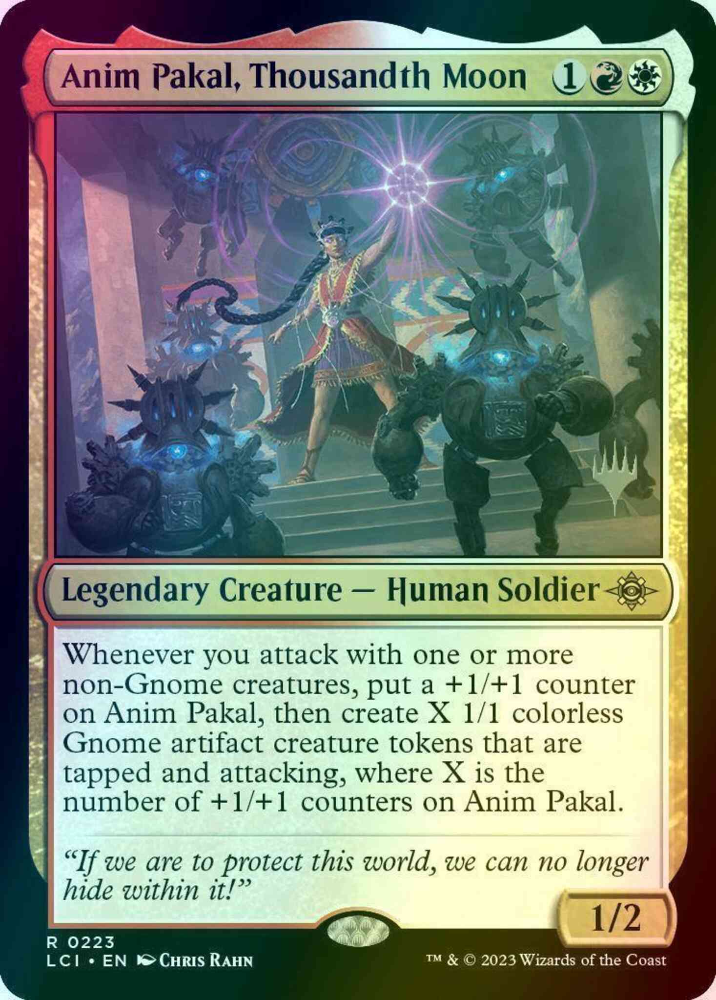 Anim Pakal, Thousandth Moon [223p] [Promo Pack] [The Lost Caverns of Ixalan: Promos] [Foil]