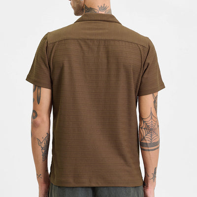 Brown Stripes Box Fit Shirt