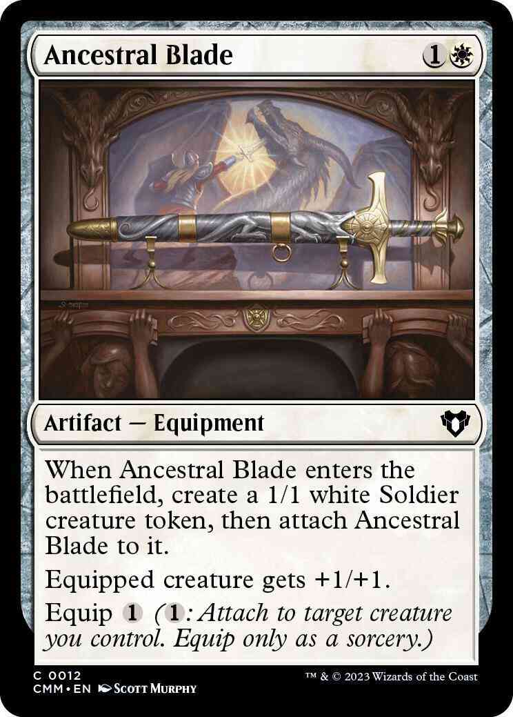 Ancestral Blade [12] [Commander Masters] [Non-Foil]
