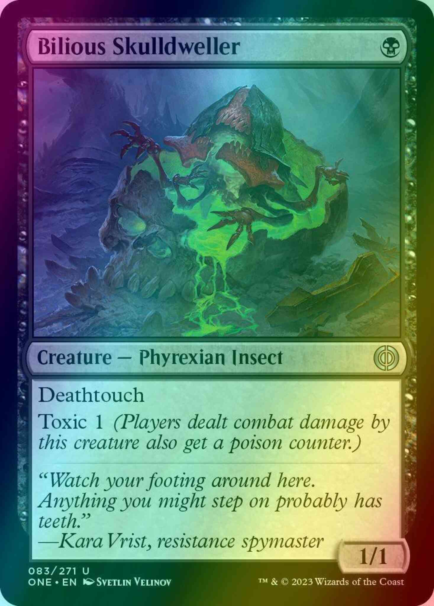Bilious Skulldweller [83] [Phyrexia: All Will Be One] [Foil]