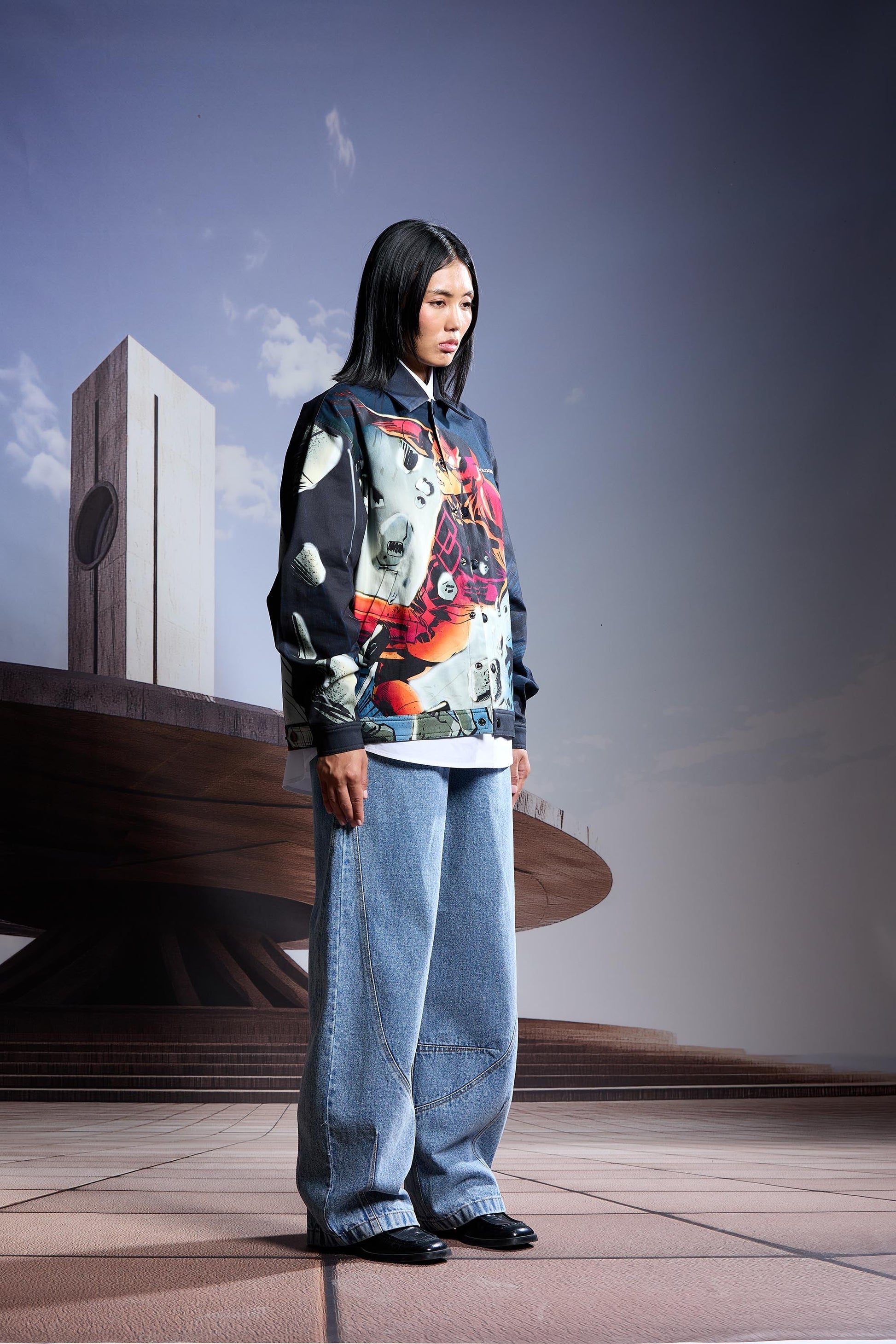 'ECHO FLARE' SHACKET