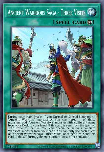 Ancient Warriors Saga - Three Visits - IGAS-EN055 - Ultra Rare - Unlimited