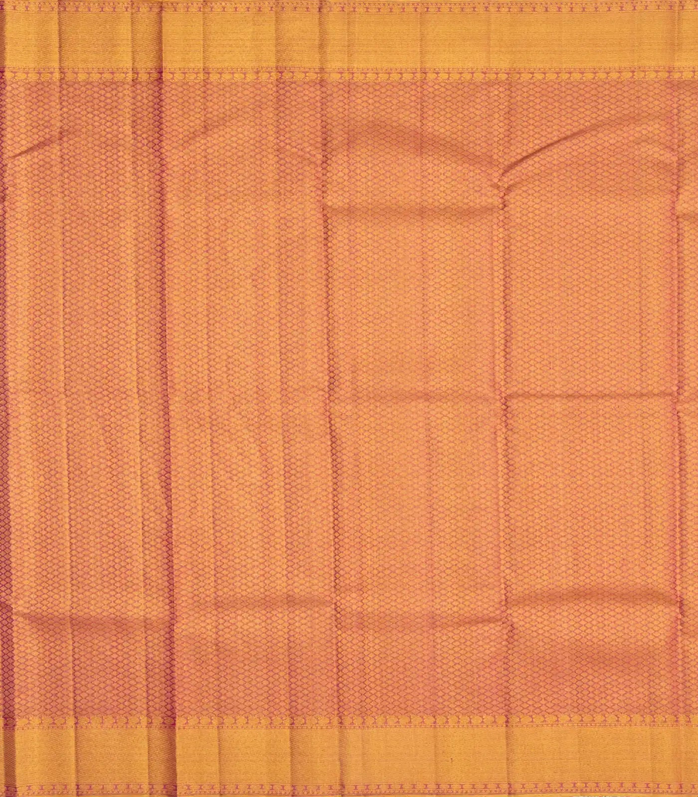 Gold Handloom Kanchipuram Tissue Silk Saree With Diamond Motifs