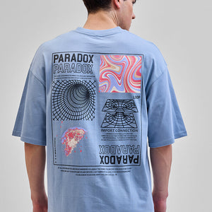 Paradox Light Blue Oversized T-Shirt