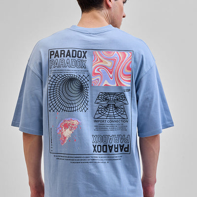 Paradox Light Blue Oversized T-Shirt