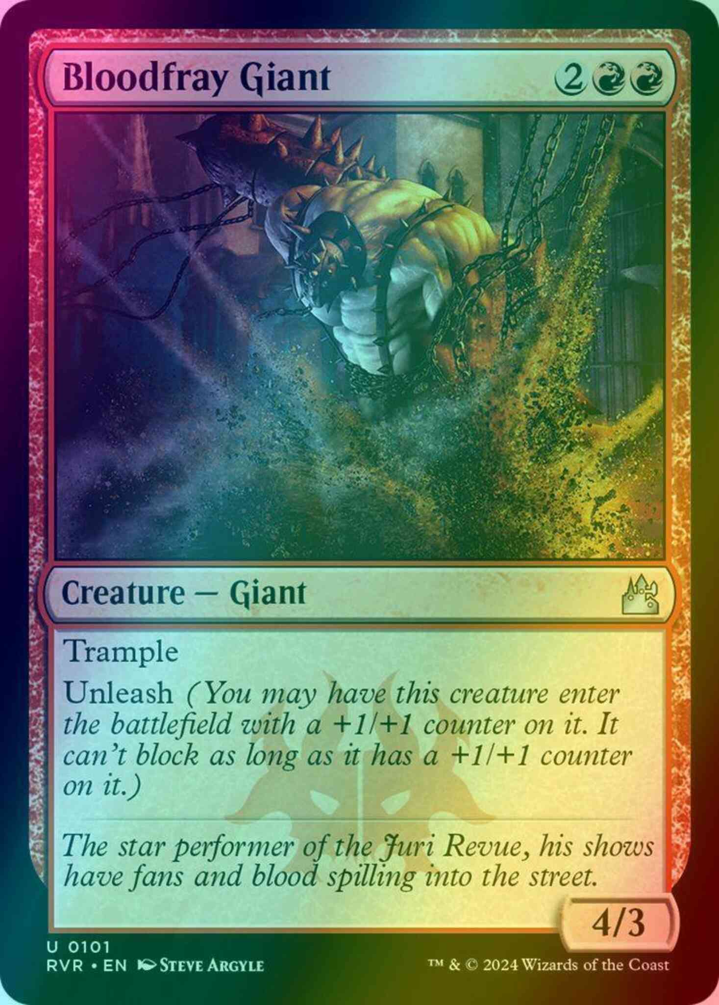 Bloodfray Giant [101] [Ravnica Remastered] [Foil]