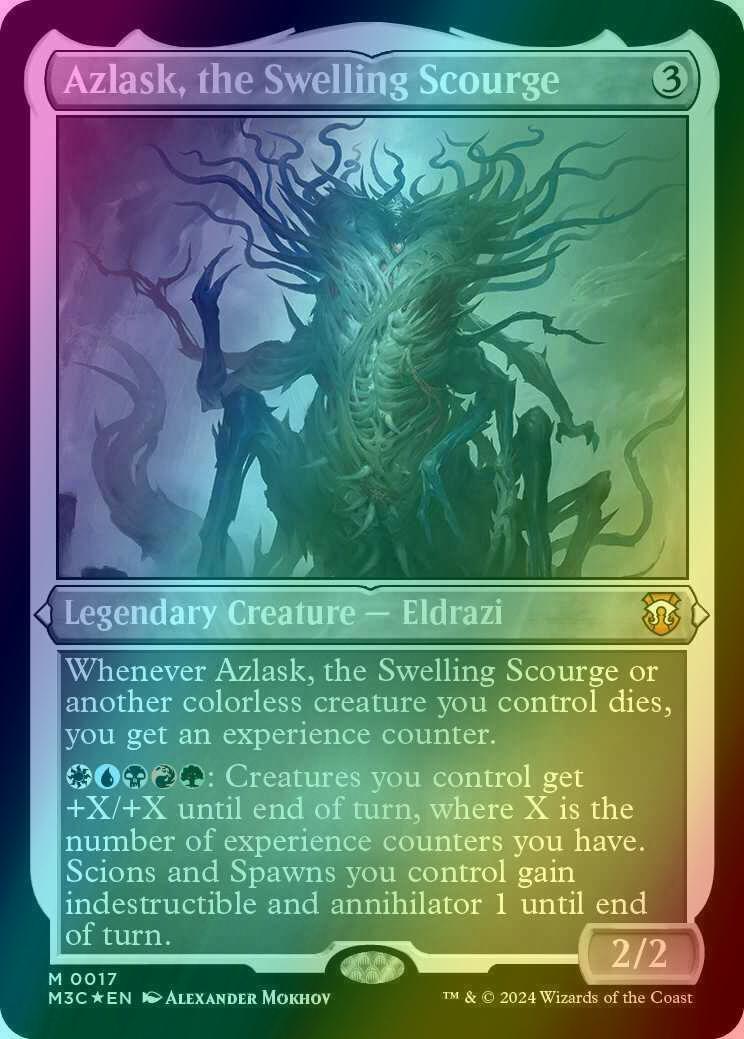 Azlask, the Swelling Scourge [17] [Modern Horizons 3: Commander] [Etched Foil]