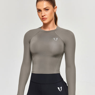 Athletic Long Sleeve T-Shirt - Gray
