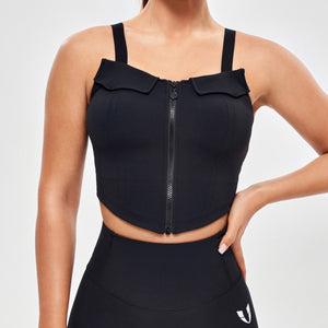 Padded Cargo Tank-Black