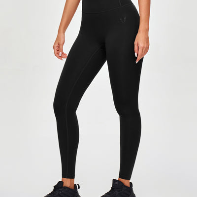 High Waisted Workout Leggings - Black