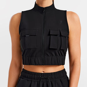 Cargo Power Moto top - Black