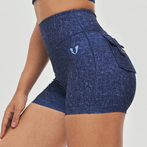 Cargo Short Shorts - Denim Blue