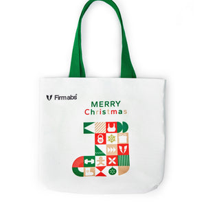 Firmabs Christmas Canvas Bag - White