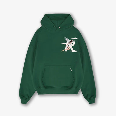 Represent | STORMS IN HEAVEN HOODIE  { RACING GREEN