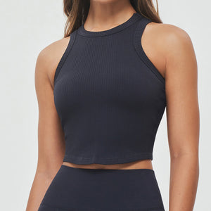 Padded Workout Tank - Black