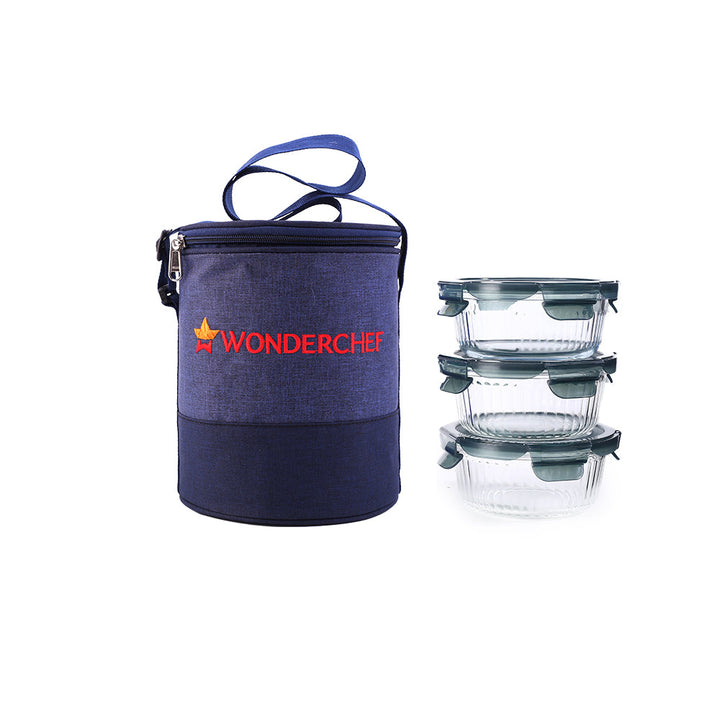 Verona Lunch Box Set of 3 Pcs, 400 ml.