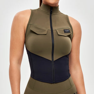 Army Abs Tank - Combat Green and Black
