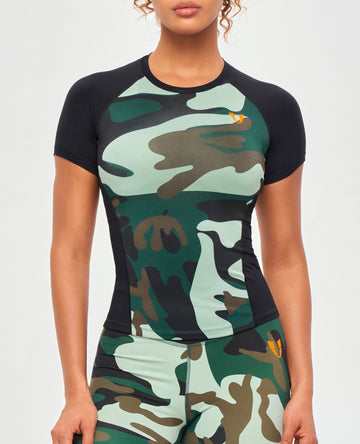 Green Camo and Black