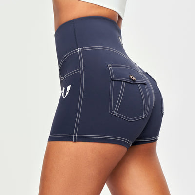 Cargo Short Shorts - Navy Blue