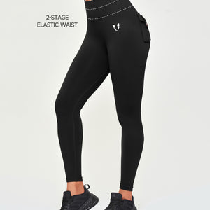 Seamless Cargo Leggings - Black