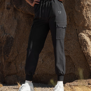 Cargo Pocket Moto leggings - Black