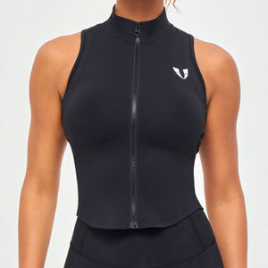 ZIP TANK TOP - Black
