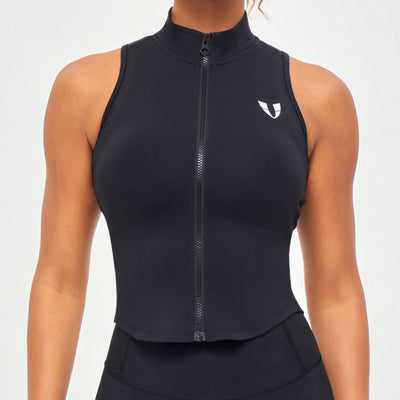 ZIP TANK TOP - Black